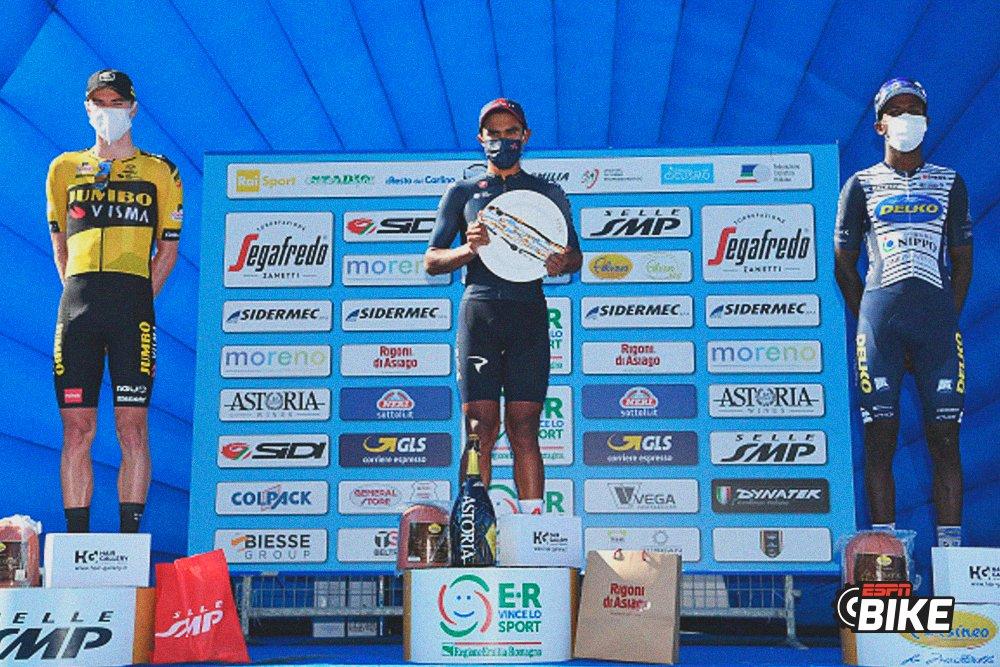 Ciclismo: El ecuatoriano Jhonatan Narváez gana la tercera etapa de la Semana Coppi y Bartali